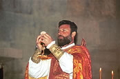 Liturgical ceremony at Gandzasar’s Cathedral.