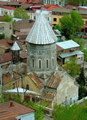 The medieval Armenian cathedral of St. Gevorg (St. George) in Tbilisi.